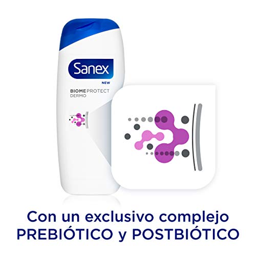 Sanex Biome Protect Dermo Prohydrate, Gel de Ducha o Baño para Pieles Muy Secas, Pack 12 Uds x 600ml