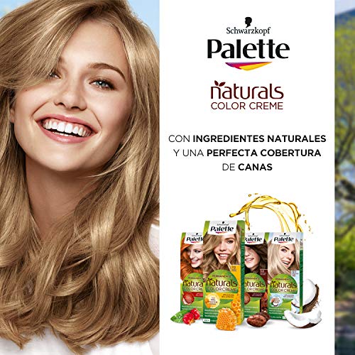 Schwarzkopf Palette Naturals Color Creme - Tono 7 cabello Rubio Medio - Coloración Permanente – Óptima cobertura de canas – Colores naturales