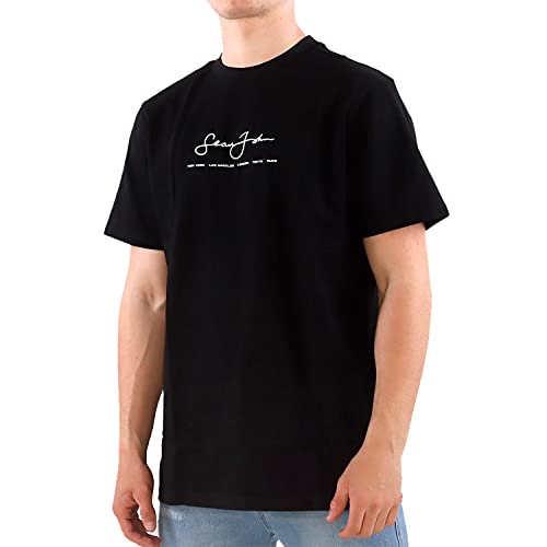 Sean John Classic Logo - Camiseta para hombre Negro L