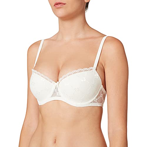 Selene Brigitte, Sujetador Push Up para Mujer, Marfil, 90B