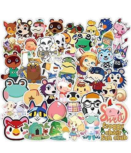 SetProducts  Top Pegatinas! Juego de 100 Pegatinas de Animal Crossing Vinilos - No Vulgares - Estilo, Bomba - Scrapbooking, Personalización Portátil, Equipaje, Motocicleta, Bicicleta, Moto.