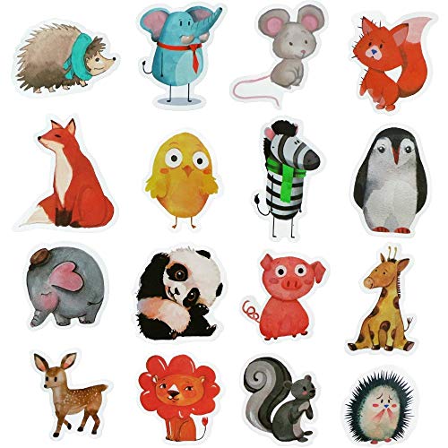 SetProducts  Top Pegatinas! Juego de 50 Pegatinas de Animales Vinilos - No Vulgares - Fashion, Estilo, Bomba - Personalización Portátil, Equipaje, Motocicleta, Bicicleta, Moto.