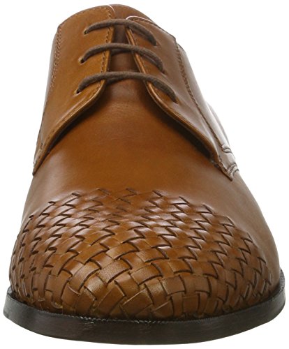 Sioux Nasimo, Zapatos de Cordones Derby Hombre, Marrón coñac, 42 2/3 EU