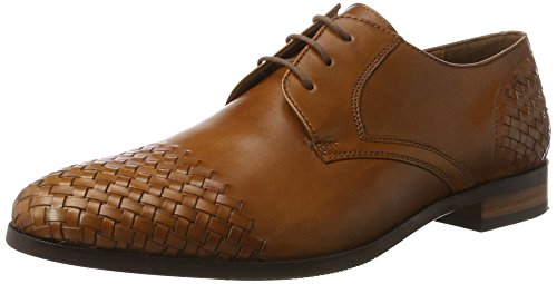 Sioux Nasimo, Zapatos de Cordones Derby Hombre, Marrón coñac, 42 2/3 EU