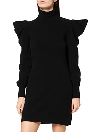 Sisley Dress 1044N2246 Vestido, Negro 700, M para Mujer