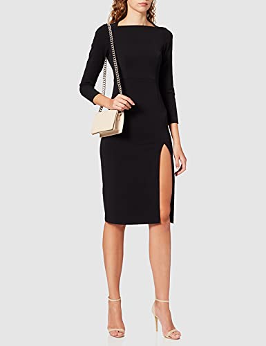 Sisley Dress 4DOP5VHU7 Vestido, Black 100, 46 para Mujer