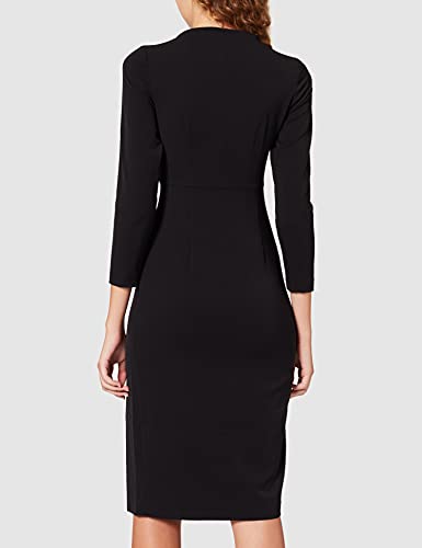 Sisley Dress 4DOP5VHU7 Vestido, Black 100, 46 para Mujer