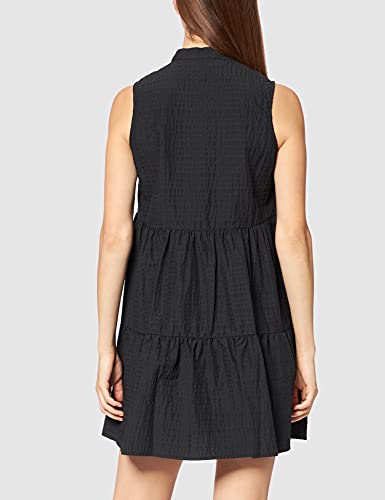 Sisley Dress 4t0g5vhr7 Vestido, Black 100, 44 para Mujer