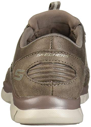 Skechers Gratis-Fine Taste, Zapatillas sin Cordones Mujer, Negro (DKTP Black Microleather/Trim), 38.5 EU