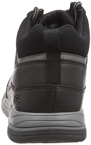 Skechers Metco-Boles, Botas Clasicas Hombre, Black Leather Black, 41 EU