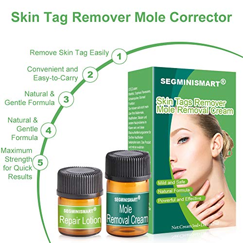 Skin Tag Remover, Mole Removal,Manchas Cara Eliminación,Liquid Natural Painless Mole Remover, Eliminación Manchita la Edad, Esputo, Pecas