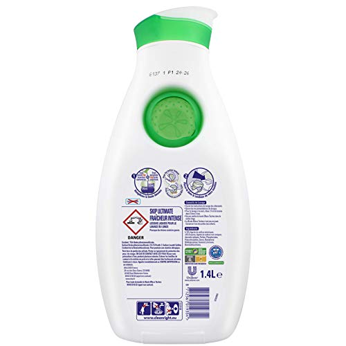 Skip Ultimate Fresh Clean, Detergente Líquido Concentrado, 2 x 1.4 L (2 x 40 Lavados)