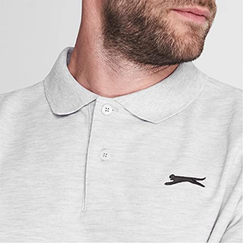 Slazenger - Polo de manga corta para hombre gris L