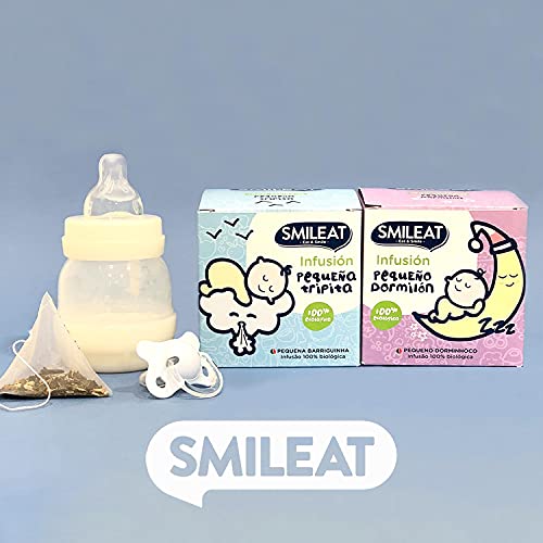 Smileat - Bolsitas Ecológicas de Infusión Pequeña Tripita, Ingredientes Naturales, Para Bebés a Partir de los 6 Meses - Pack de 15 Bolsitas - 300ml