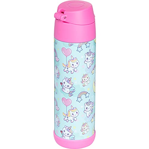 Snug - Botella de agua aislada al vacío con pajita para niños - Frascos térmicos