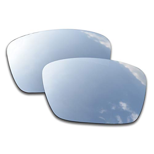 SOODASE Para Oakley Fuel Cell Gafas de sol Plata Lentes de repuesto polarizadas