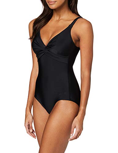 Speedo, Traje de Baño Para Mujer, Negro (Black), 32 (Tamaño del fabricante: 40)