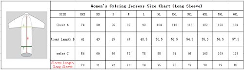 Sports Wear Mujer Maillots de Bicicleta Conjunto de Ropa de Ciclo Jersey de Manga Larga+Bib Pantalones Acolchados Cómodo Respirable Secado Rápido