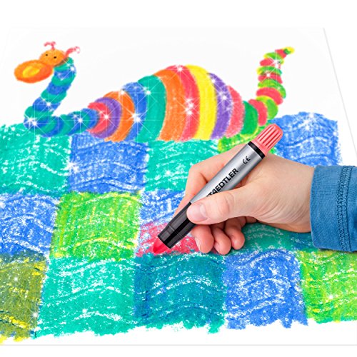 Staedtler Noris Club 2390M C6. Ceras con textura gel. Pack con 6 unidades de colores con purpurina variados.