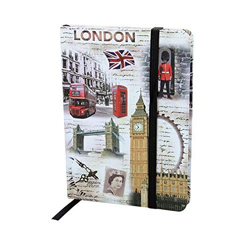Sterling Product Cuaderno A5 | Diario de tapa dura | Recuerdo coleccionable británico de Londres