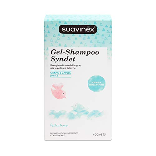 Suavinex - Gel de ducha y champú sin jabón Syndet 7, 400 ml