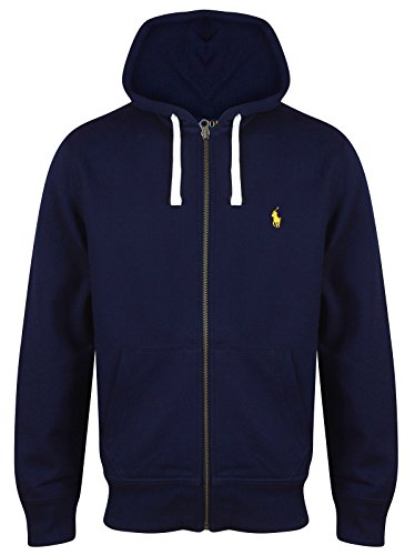 Sudadera con capucha para hombre, de Ralph Lauren Polo Azul Navy (Yellow Logo) XX-Large