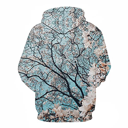 Sudaderas con Capucha Hombre 3D Creative Beach Seaside Landscape Printing Sudadera Hombre Primavera Otoño Nueva Pareja General College Youth Sudadera con Capucha Hombre LH-3778 L