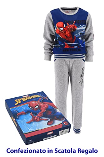 SUN CITY Marvel Avengers Spiderman - Chándal deportivo para niño, diseño de Spiderman, 6820 Gray, 3 años