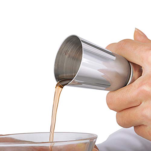 sunerly acero inoxidable 25/50 ml vaso medidor para cócteles Bar Craft doble espíritu medida vaso juego de taza de medición para Bar fiesta vino cóctel bebida coctelera