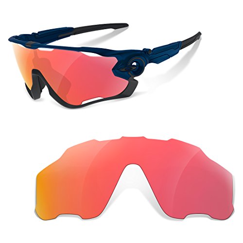 sunglasses restorer Lentes de Recambio Compatibles para Oakley Jawbreaker, Ruby