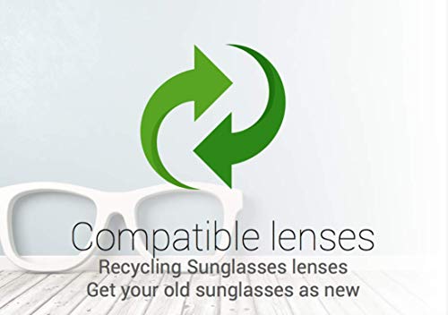 sunglasses restorer Lentes de Recambio Compatibles Polarizadas para Arnette 4255 Shoreditch, Black Iridium