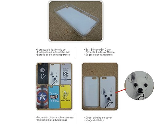 SUPER STICKER iPhone 8 Funda Carcasa Gel Flexible, con Dibujo Original, Ref: 219