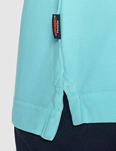 Superdry Vintage Destroyed Polo, Azul (Pool Blue Bcz), XL para Hombre