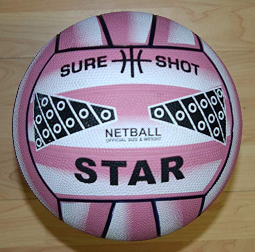 Sure Shot - Balón de Netball, Color Rosa Rosa Rosa Talla:4