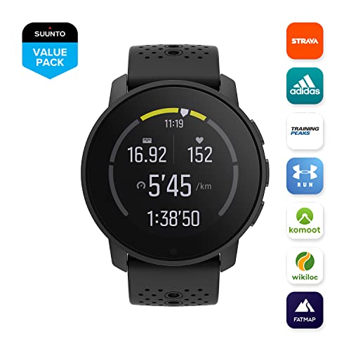 Suunto 9 Peak Reloj deportivo GPS con batería de larga duración y medición de frecuencia cardiaca en la muñeca