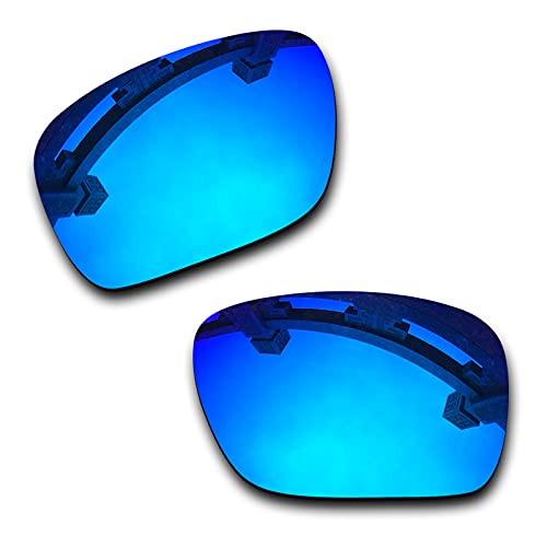SYEMAX Lentes de repuesto para espejo polarizado, compatibles con Oakley Sliver (OO9262) Sunglass - Múltiples opciones, (Azul hielo polarizado.), Talla única