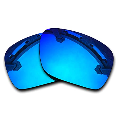 SYEMAX Lentes de repuesto para espejo polarizado, compatibles con Oakley Sliver (OO9262) Sunglass - Múltiples opciones, (Azul hielo polarizado.), Talla única