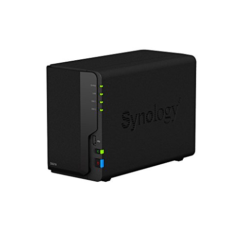 Synology Diskstation ds218 Bundle Incluye 2 x Discos Duros WD Red, integrado y listo negro negro (2x2TB WD Red)