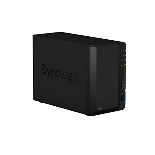 Synology Diskstation ds218 Bundle Incluye 2 x Discos Duros WD Red, integrado y listo negro negro (2x2TB WD Red)