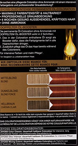 Syoss Oleo Intense Tinte para el cabello, 6-76, cobre cálido, 3 unidades (3 x 115 ml)