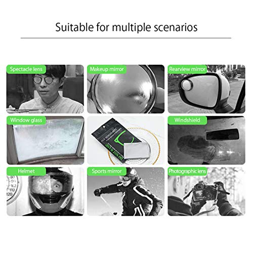 Szaerfa 5 paños de limpieza antivaho para anteojos, toallitas de limpieza para lentes Nano paño antivaho para gafas, casco, lente de cámara