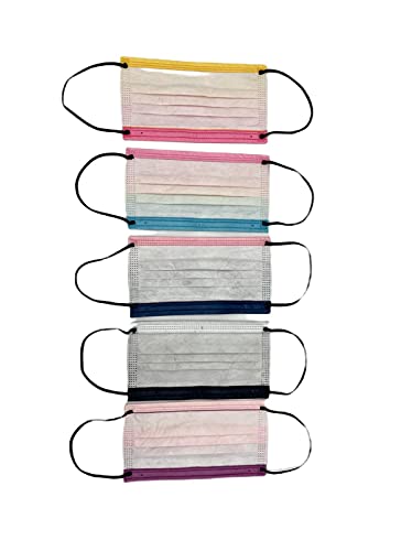 Tailub 50 Mascarillas multicolor médico-quirúrgicas - Desechables 3 capas - Certificado CE -Homologadas-Tip IIR- 2R- 3 capas - Polipropileno