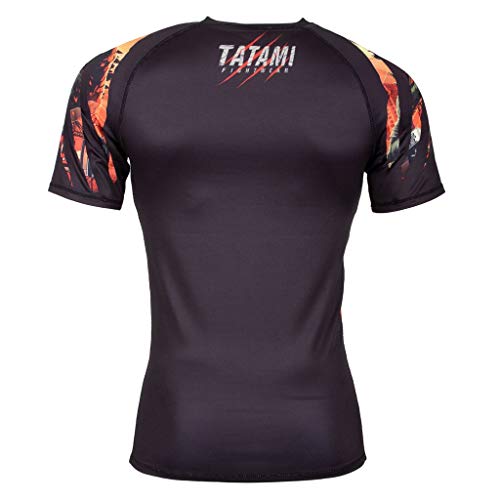 Tatami Fightwear Godzilla Rash Guard Men's Camisa de Compresión Hombre MMA BJJ Fitness Artes Marciales Boxeo Grappling No Gi
