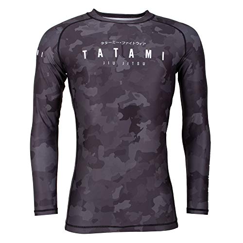 Tatami Fightwear Stealth Rash Guard Men's Camisa de Compresión Hombre MMA BJJ Fitness Artes Marciales Boxeo Grappling No Gi