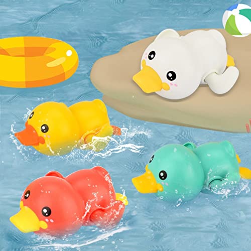 Tatoonly Bebé Niños Chirriante Patos Relojería Juguetes de Baño Sala de Baño Agua Juego Divertido Jugando Niños Recién Nacidos Niñas Juguetes Para Niños