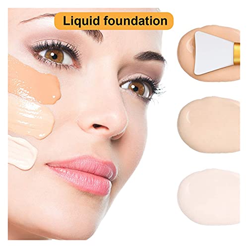 Tderloi Brocha de Maquillaje 1 unids Maquillaje Profesional Pinceles Cara mascarilla Cepillo Gel de Silicona Bricolaje cosmético Belleza Herramientas al por Mayor Cepillo Material manija Material