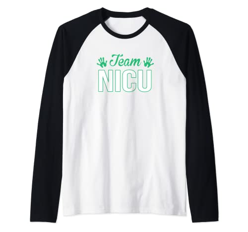 Team NICU Neonatal Intensive Care Unit Nurse - Crema facial Camiseta Manga Raglan