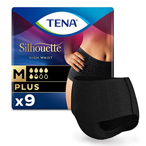 TENA Pants Negros para pérdidas de orina para Mujer, talla M 511 g