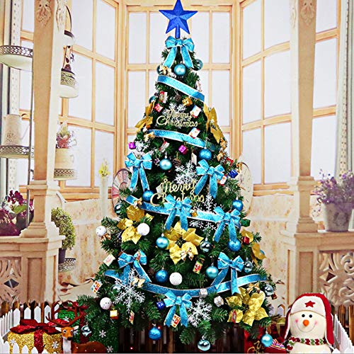 TETHYSUN 5 piezas de boa de plumas de 2 m para árbol de Navidad, guirnalda esponjosa boa cinta tira blanca de plumas para decoración de árbol de Navidad