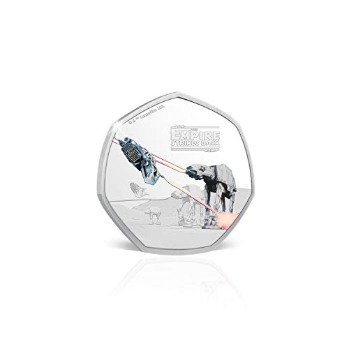 The Koin Club Star Wars Gifts Imperio coleccionable ataca la batalla de Hoth en forma de 50p